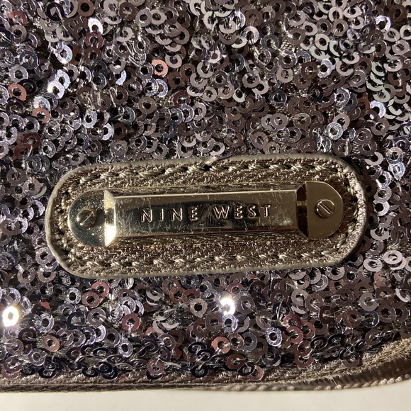 Nine West Silver Sequinned Backpack - Picture 7 of 12